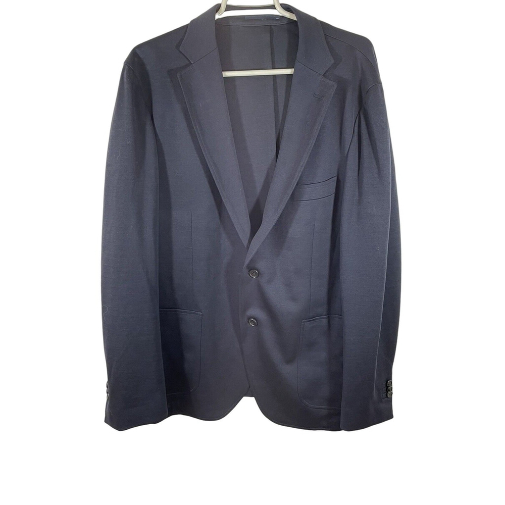 Rodd & Gunn Sports Fit Navy Blue 2-Button Double Vent Wool Blend Blazer Sz XL